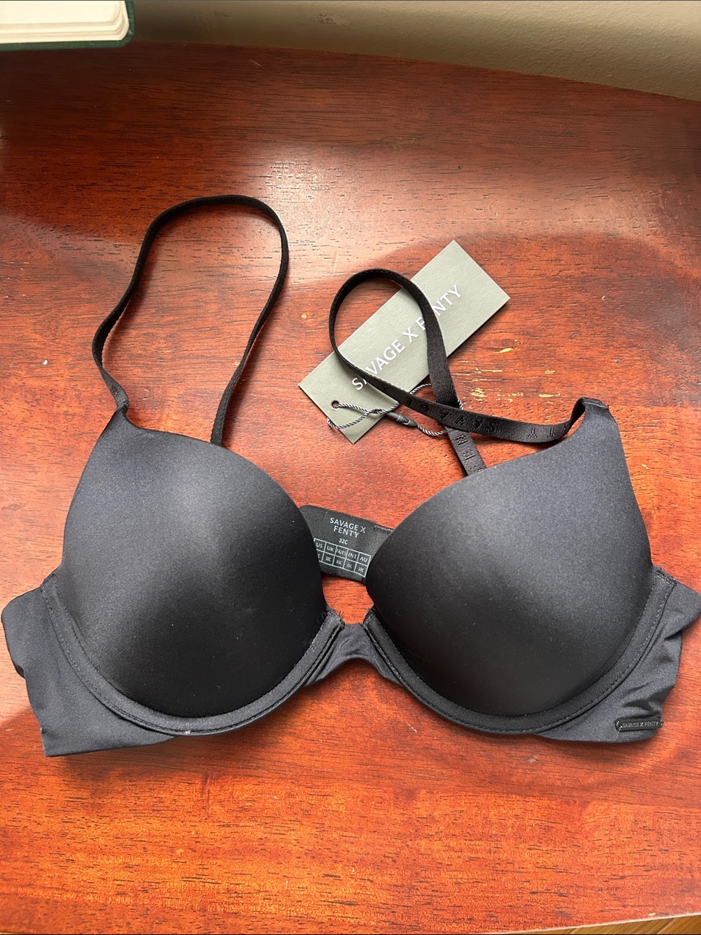 Savage X Fenty Black Molded T-Shirt Bra